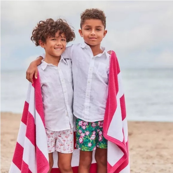 Janie and Jack Boy’s White Linen Button Up Shirt Sz 5 Lightweight Casual Beach - Picture 3 of 9